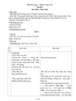 Giáo án môn Tập đọc lớp 3 - Tiết 109, 110: Sơn tinh, thủy tinh