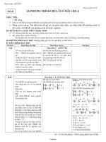 Giáo án Đại số 8 - THCS Lương Định Của - Tiết 48: Phương trình chứa ẩn ở mẫu (tiết 2)