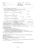 Kiểm tra Môn: Đại Số 7 - Chương 2