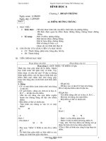 Giáo án Hình học 6 - Trường ThCS Hương Long