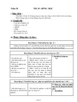 Giáo án môn Lí lớp 6 - Tuần 20 - Tiết 19 : Ròng rọc