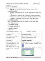 Giáo án Tin 7 tiết 19: Luyện gõ phím nhanh bằng Typing Test