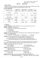 Đề kiểm tra 45p Vật lí Lớp 8 - Năm học 2009-2010 - Trường THCS Hoằng Anh