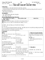Giáo án lớp 6 môn học Số học - Tuần 7 - Tiết 19 - Bài 10 : Tính chất chia hết của một tổng