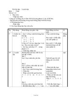 Giáo án Toán lớp 1 - Tiết 41 đến tiết 60