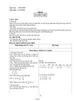 Bài soạn Đại số 8 tiết 25: Luyện tập