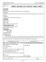 Giáo án Công nghệ 6 - Tiết 57: Thực hành Xây dựng thực đơn - Đinh Thị Nhàn