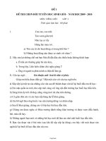 Bộ đề thi Tiếng Việt Lớp 3