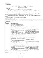 Giáo án tổng hợp Tuần 10 - Lớp 3 năm 2011