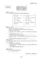 Giáo án Đại số 8 - THCS Lương Định Của - Tiết 38, 39: Kiểm tra học kỳ I