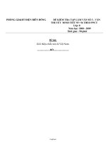 Đề kiểm tra Tập làm văn số 3 - Văn thuyết minh tiết 55+ 56 theo PPCT lớp: 8 - Đề 2