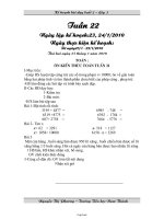 Giáo án các môn khối 3 - Tuần 22