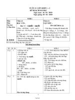 Giáo án Sinh học 7 tiết 59 và 60