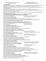 Đề kiểm tra học kỳ I môn: Giáo dục công dân 8