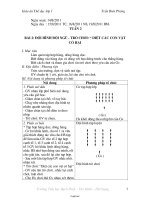 Giáo án môn Thể dục lớp 1 - Tuần 2 - Bài 2: Đội hình đội ngũ - Trò chơi: “ diệt các con vật có hại