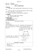 Giáo án Hình học 8 - Tiết 4: Luyện tập - Năm học 2010-2011 - Phạm Mạnh Hùng