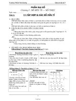 Giáo án môn Đại số 7 - Trường THCS Tiên Dương