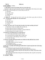 Giáo án môn Ngữ văn 8 - Tiết 41 Kiểm tra