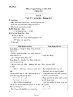 Giáo án Lớp 1 - Tuần thứ 15 - Chuẩn KTKN