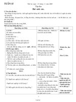 Thiết kế bài dạy lớp 2, kì I - Tuần 15