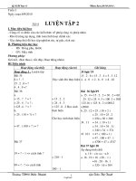 Giáo án môn học Số học lớp 6 - Tuần 3 - Tiết 8: Luyện tập 2