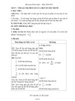 Giáo án Số học 6 - Tiết 97: Tìm giá trị phân số của một số cho trước - Năm học 2010-2011