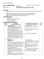 Giáo án Tự nhiên xã hội tiết 14, 15, 16