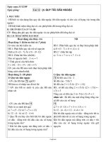 Giáo án Số học 6 - Tiết 51, Bài 8: Quy tắc dấu ngoặc - Năm học 2009-2010