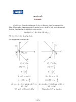 Toán học - Chuyên đề 7: Parabol