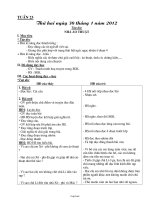 Giáo án lớp 3 Tuần 23 - Tháng 2 năm 2012