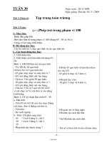 Thiết kế bài dạy lớp 2 - Tuần 15 (giáo án 2 buổi)