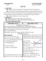 Giáo án Hình học 8 - Tiết 11-12 - Năm học 2009-2010 - Phạm Xuân Diệu