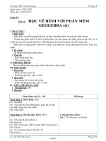 Giáo án Tin học 8 - Tiết 44: Học vẽ hình với phần mềm Geogebra (Tiếp theo) - Năm học 2009-2010 - Ngô Thị Thùy Dung