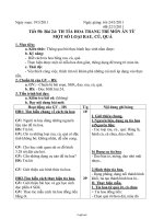 Giáo án Công nghệ Lớp 6 - Tuần 30 (Chuẩn kiến thức 3 cột)