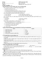 Đề kiểm tra học kì II môn Vật lí Lớp 8 (bản mới)