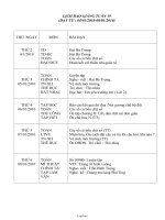 Giáo án Lớp 3 - Tuần 19 - Năm học 2009-2010 (Bản mới 2 cột)