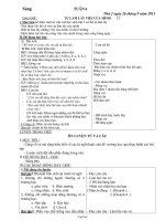 Giáo án tổng hợp Tuần 6 - Lớp 3 năm 2011