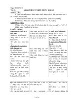 Giáo án môn Toán lớp 7 - Tiết 51: Khái niệm về biểu thức đại số