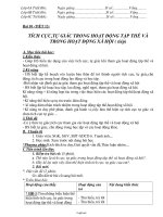 Giáo án lớp 6 môn Giáo dục công dân - Bài 10 - Tiết 13: Tích cực,tự giác trong hoạt động tập thể và trong hoạt động xã hội ( tiếp)