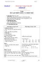 Giáo án các môn học lớp 2 - Tuần 17 - Trường Tiểu học Ngọc Thiện 2