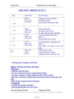 Giáo án Lớp 1 - Tuần 1 đến 10 - Trường tiểu học số 2 Hòa Thịnh