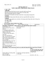 Giáo án Tin học 8 - Tuần 5 - Năm học 2010-2011