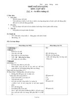 Giáo án lớp 2 môn Tập viết - Tiết: A - Ao liền ruộng cả