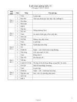 Giáo án chuẩn Tuần 12 Lớp 3