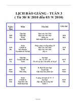 Giáo án môn học lớp 2 - Tuần số 3