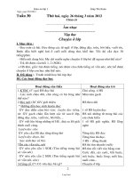 Thiết kế bài học lớp 1 - Tuần học 30 - Giáp Thị Xuân