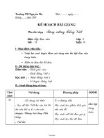 Giáo án Tiếng Việt lớp 3 - Buổi 2