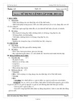 Giáo án Tin học Lớp 8 - Tiết 33, Bài thực hành 5: Sử dụng lệnh lặp For...Do (Tiếp theo) - Năm học 2008-2009 - Phạm Thị Lệ