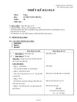 Giáo án Toán lớp 2 - Bài: Luyện tập chung - Trịnh Vũ Ngọc Loan