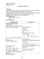 Giáo án Hình học 9 - Tiết 60: Luyện tập